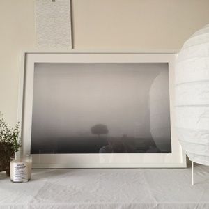 SOCIETY6 Lonely Tree in Mist 28” x 20” Large Unframed Photographic Art Print